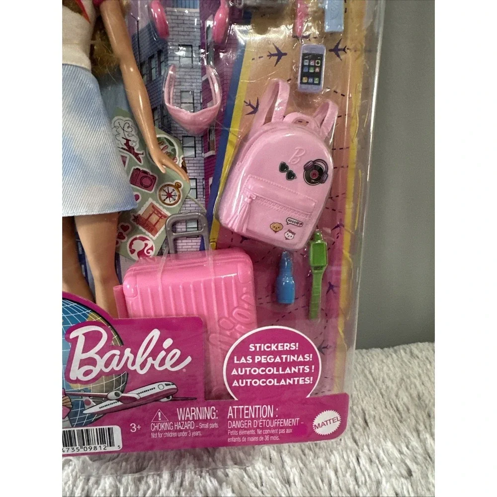 Barbie Doll Travel Set with Accessories and Puppy Doll Play Set NEW‎ IN BOX